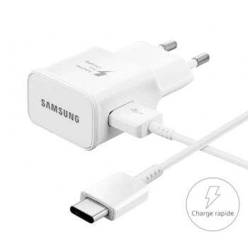 Chargeur SAMSUNG Fast Charge /Type-C /Blanc