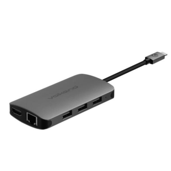 Cable Volkano X Multi Series /USB Type C - HDMI + 3 x USB 3.0 + LAN + Card